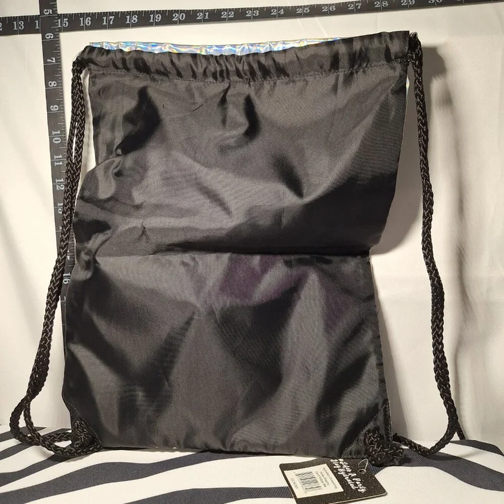 NWT Vibedration Drawstring Backpack Silver Alien